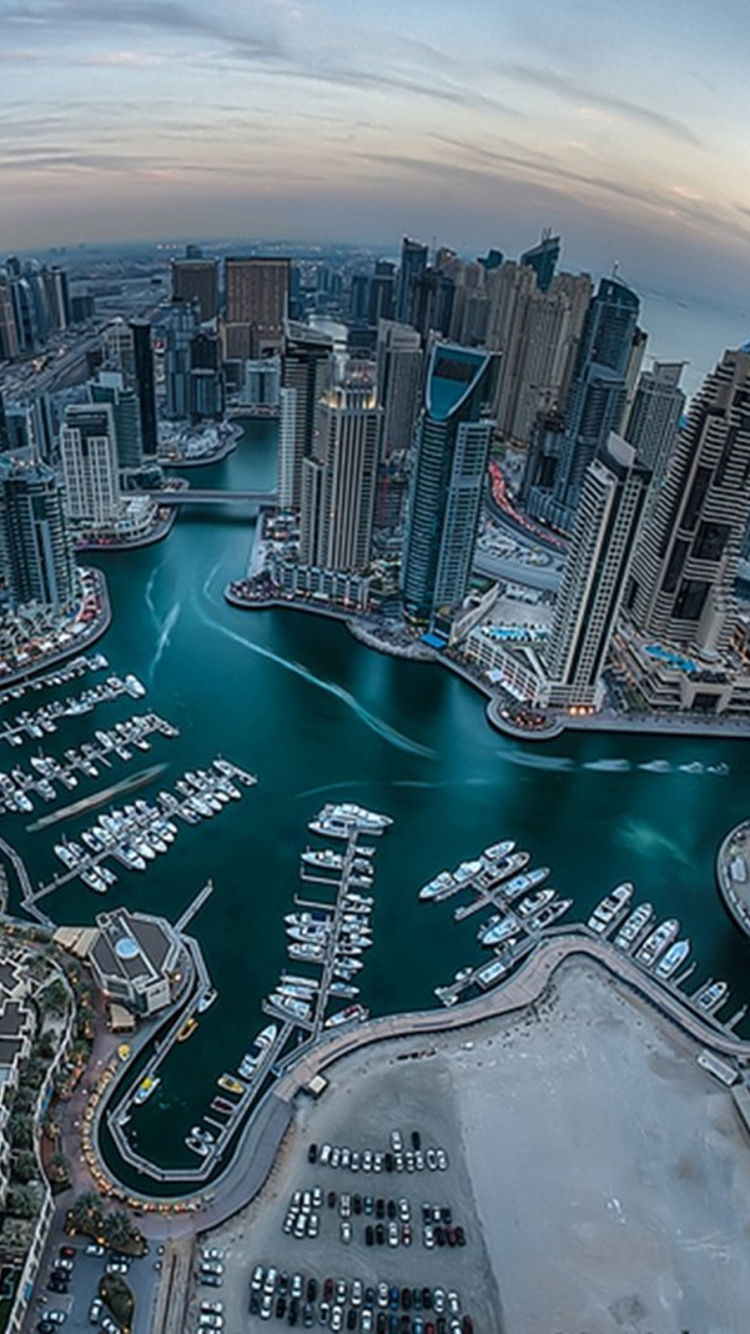 Обои городской район, городской пейзаж, город, метрополия, небоскреб в разрешении 750x1334