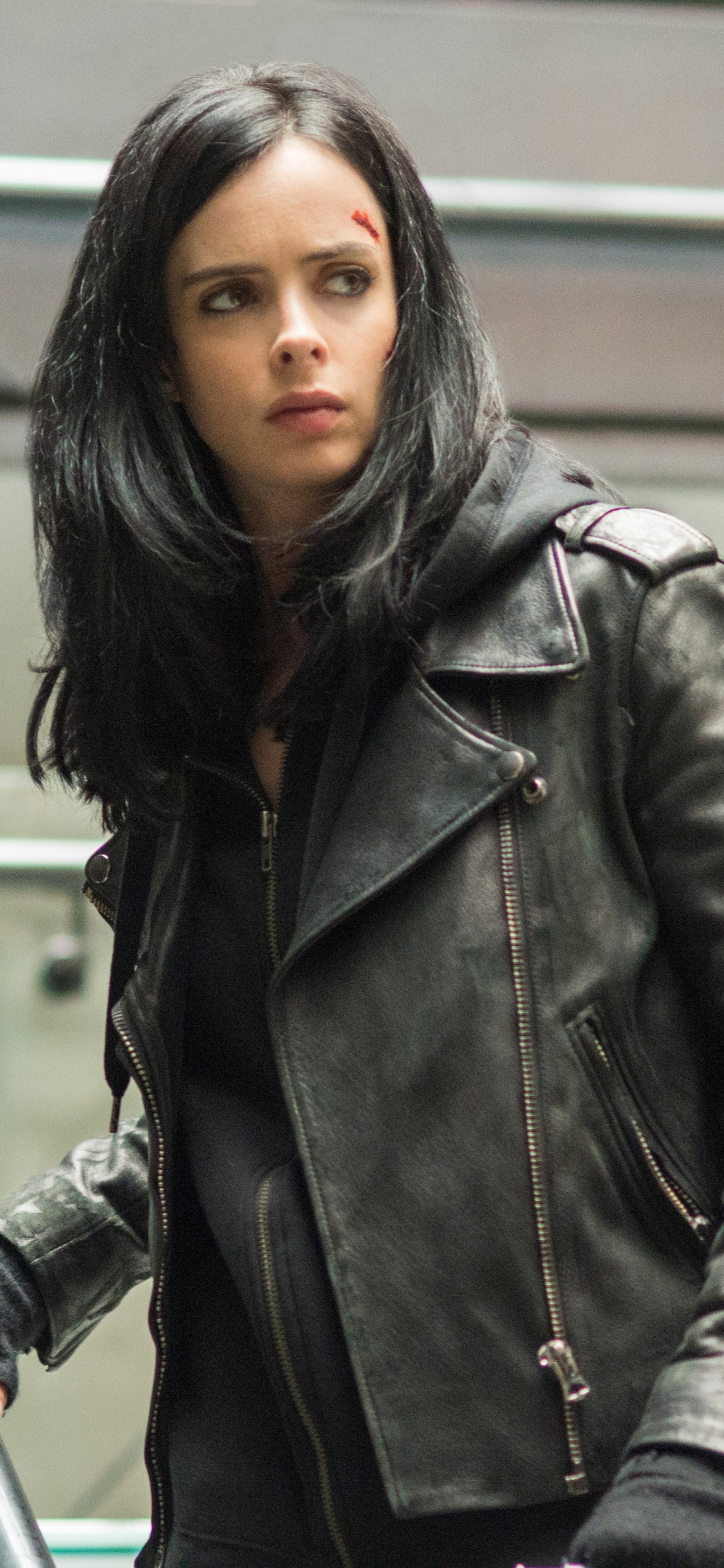 Обои Джессика Джонс, Krysten Риттер, marvel, нетфликс, Джессика Джонс - Сезон 2 в разрешении 1125x2436