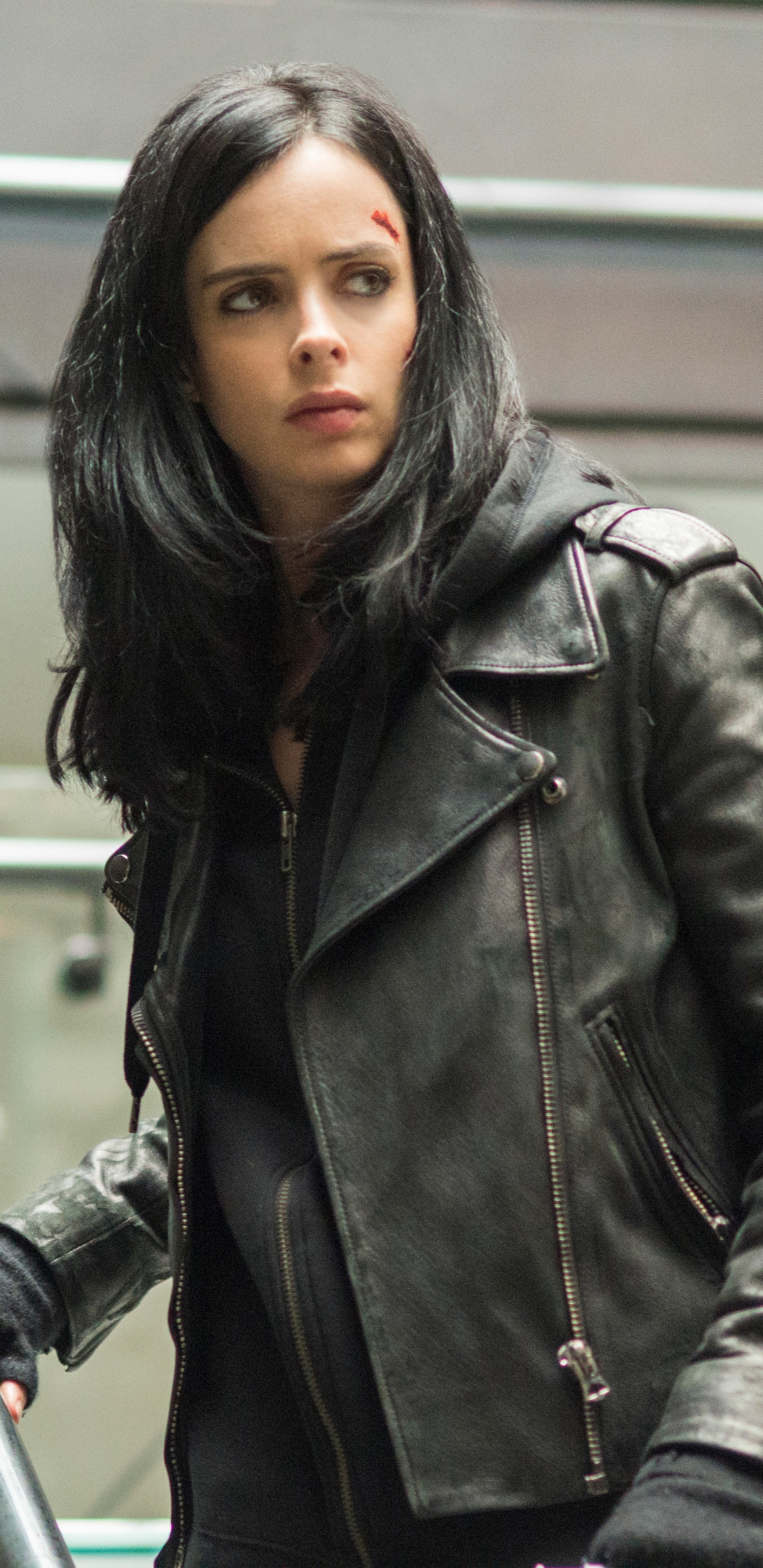 Обои Джессика Джонс, Krysten Риттер, marvel, нетфликс, Джессика Джонс - Сезон 2 в разрешении 1440x2960