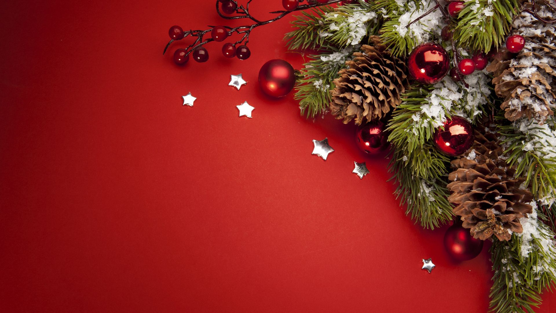 Обои Новый год, Рождественский день, рождественский орнамент, Рождественские украшения, Рождество в разрешении 1920x1080