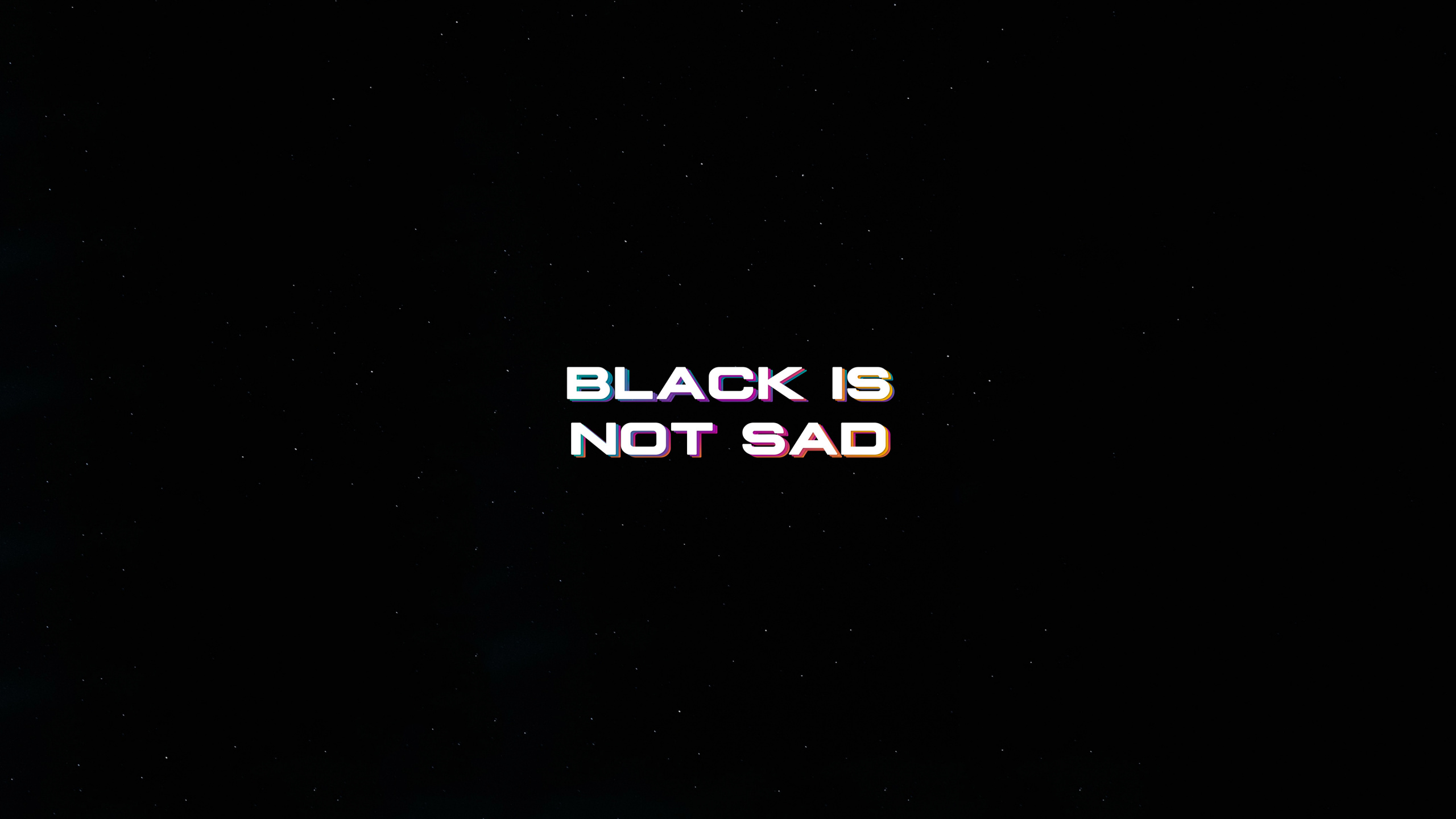 Обои атмосфера, черный, текст, темнота, свет в разрешении 2560x1440