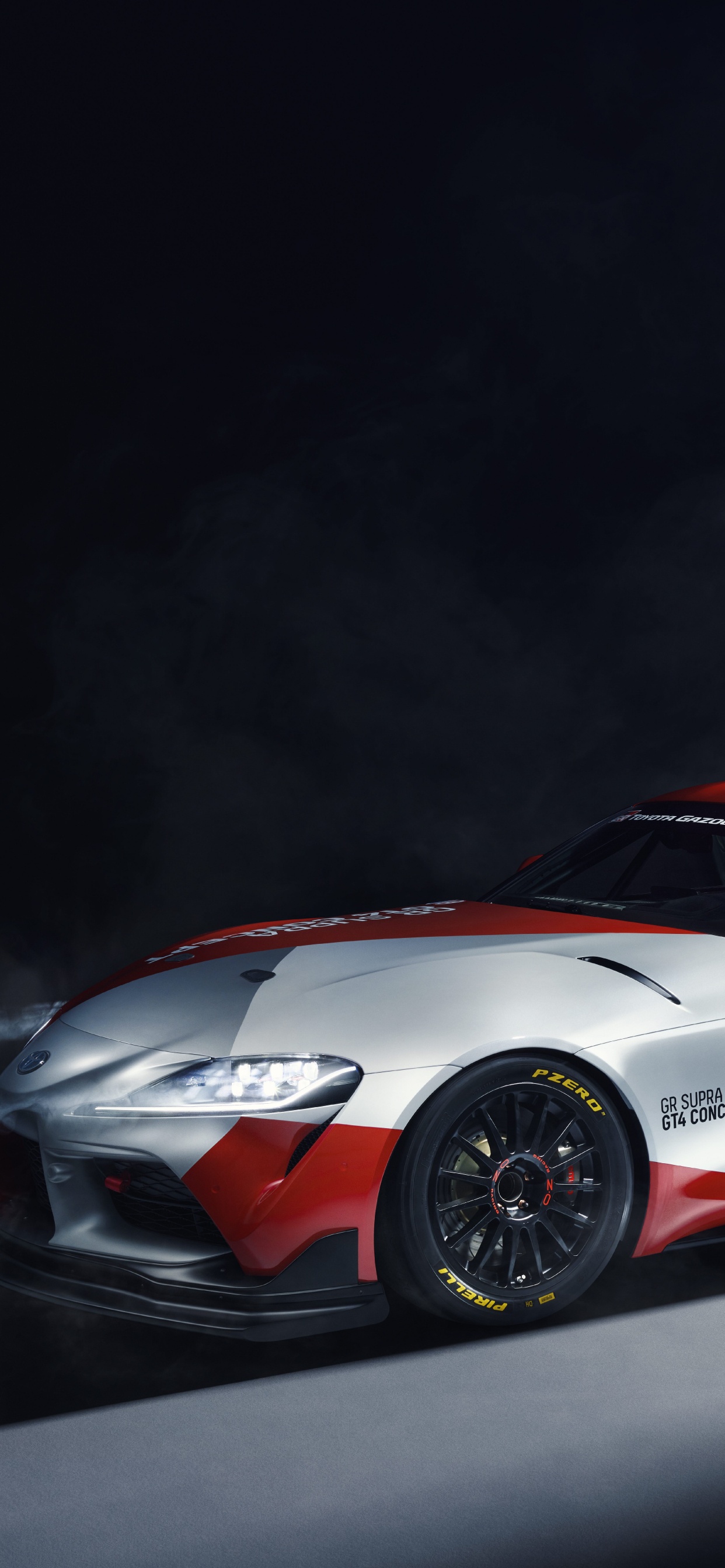 Обои Toyota Supra, toyota, авто, 2019 Женевском Автосалоне, автогонки в разрешении 1242x2688