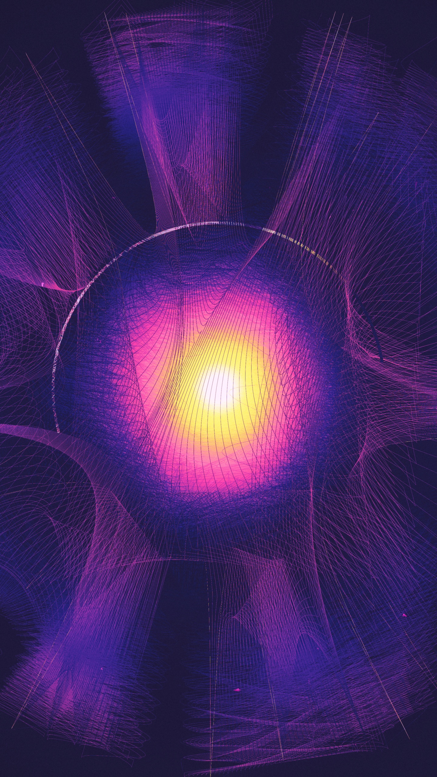 Обои фрактальное искусство, пурпур, Фиолетовый, электрик, дизайн в разрешении 1440x2560