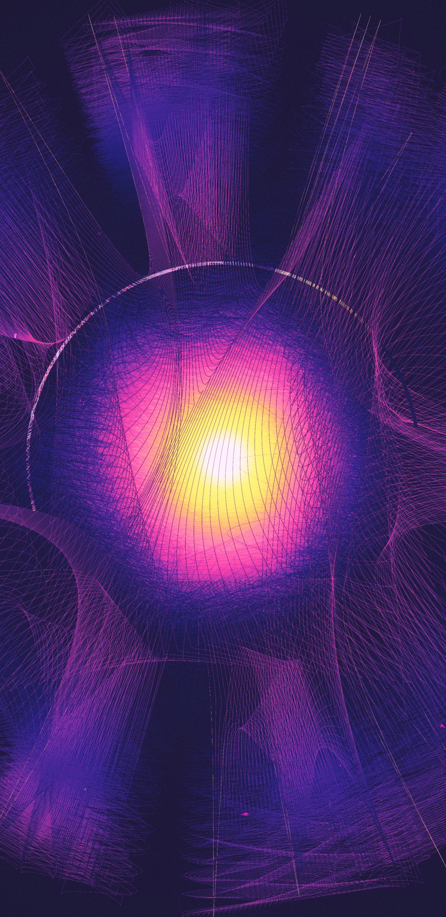 Обои фрактальное искусство, пурпур, Фиолетовый, электрик, дизайн в разрешении 1440x2960