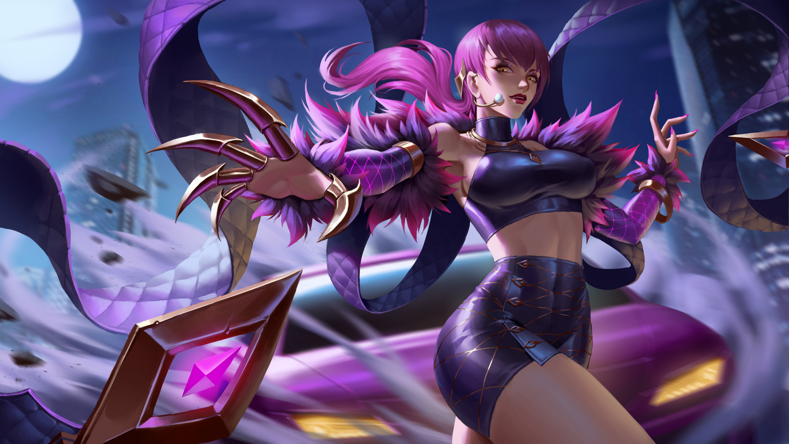 Обои Лига легенд, К ДА, аниме, мультфильм, игры в разрешении 2560x1440