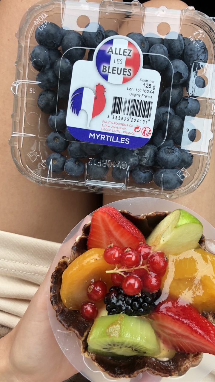 Обои завтрак, обед, привычная пища, сладость, синий в разрешении 720x1280