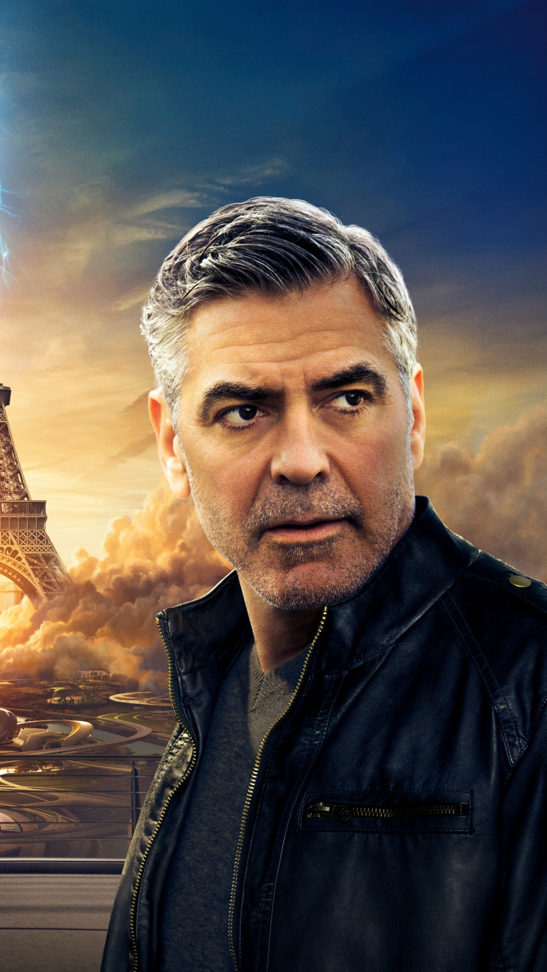 Обои Бритт Робертсон, небо, Мир Юрского Периода, мир, глаз в разрешении 1080x1920