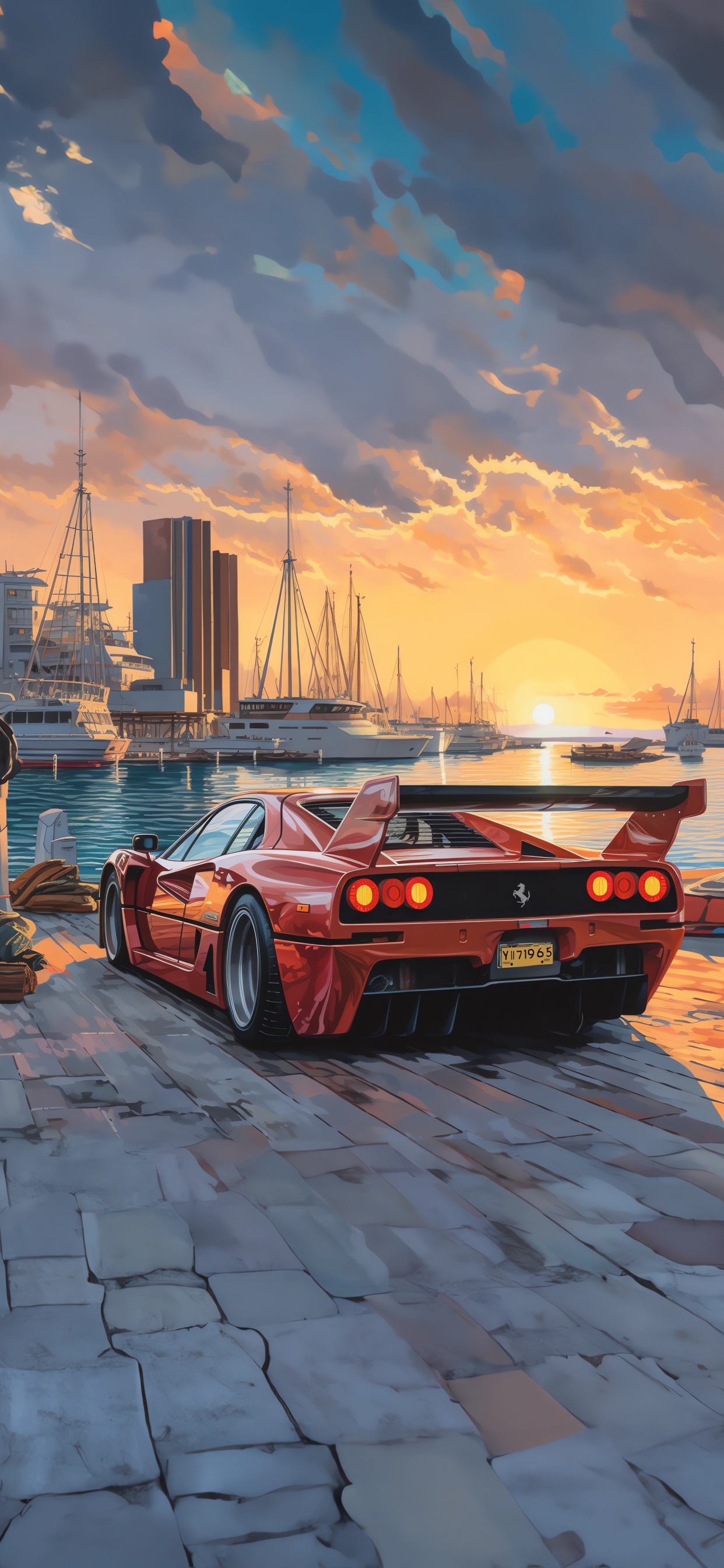 Обои Гранд туреры, легковые автомобили, облако, колесо, шина в разрешении 1242x2688