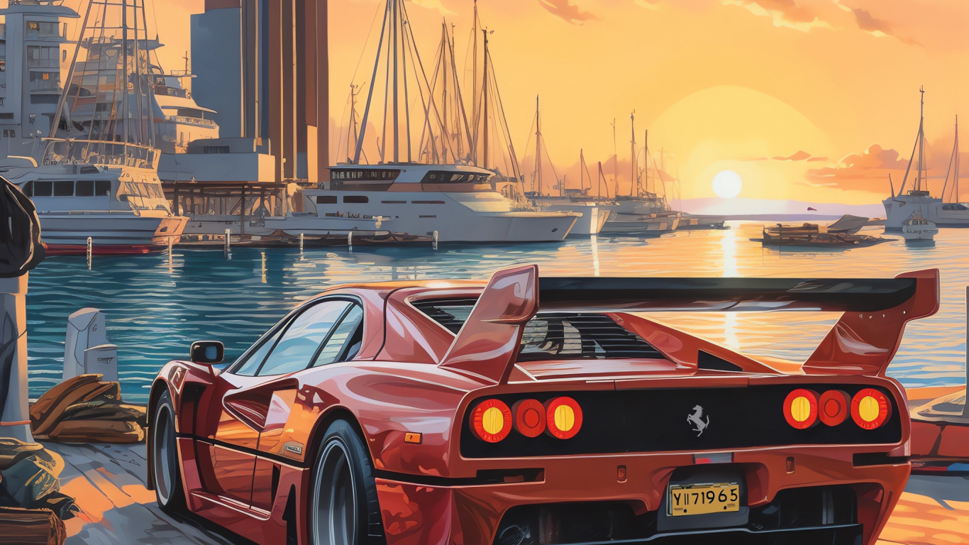 Обои Гранд туреры, легковые автомобили, облако, колесо, шина в разрешении 1366x768