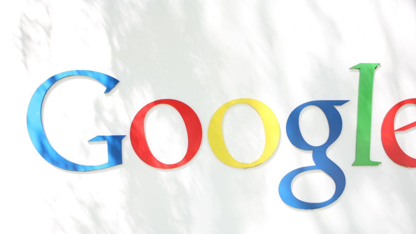 Обои Google, логотип google, google play, текст, лого в разрешении 1366x768