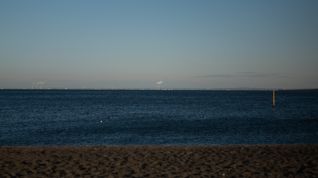 Обои горизонт, волна, вода, небо, пляж в разрешении 1280x720