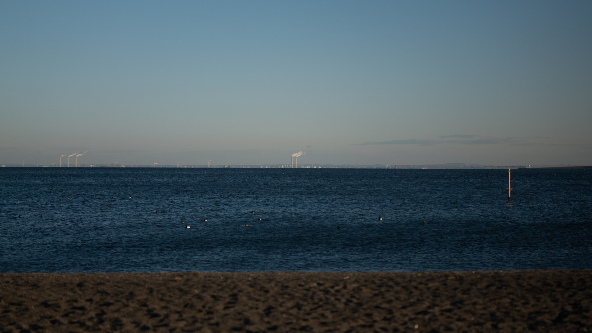 Обои горизонт, волна, вода, небо, пляж в разрешении 1920x1080