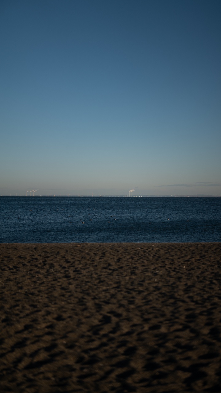 Обои горизонт, волна, вода, небо, пляж в разрешении 720x1280