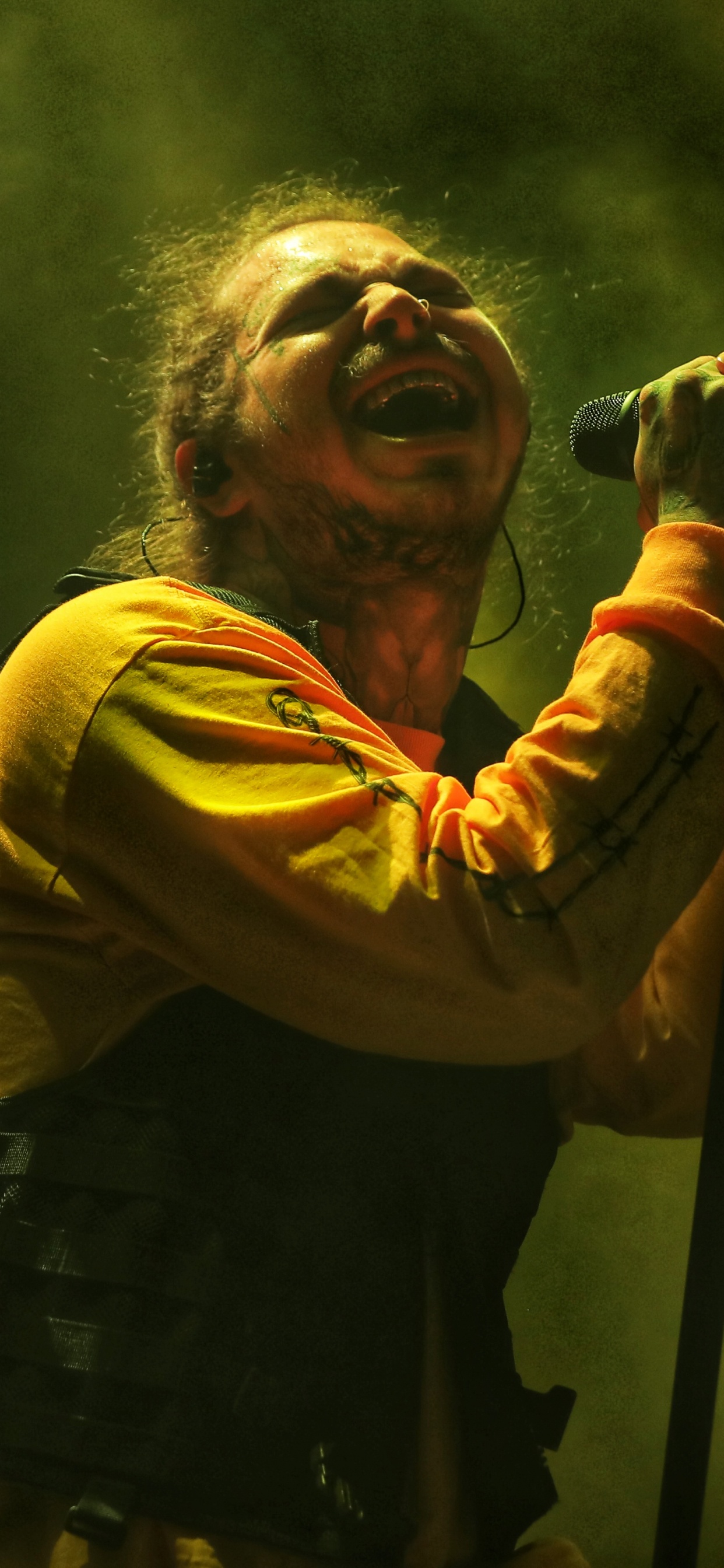 Обои Представление, развлечение, зеленый, театральное искусство, желтый в разрешении 1242x2688