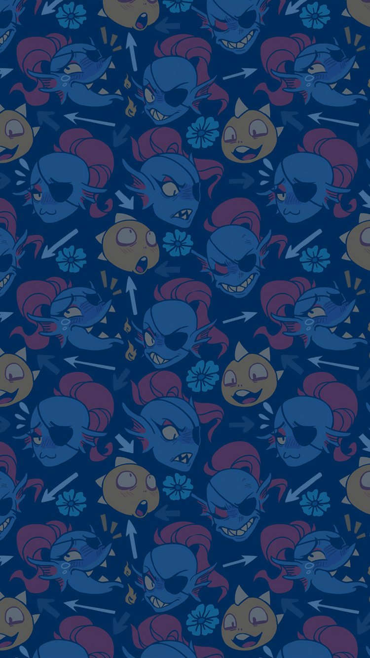 Обои Undertale, абстрактное искусство, арт, цифровое искусство, дизайн в разрешении 750x1334