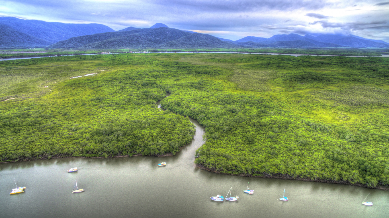Обои природа, Кернса, гидроресурсы, нагорье, сенокосное угодье в разрешении 1366x768