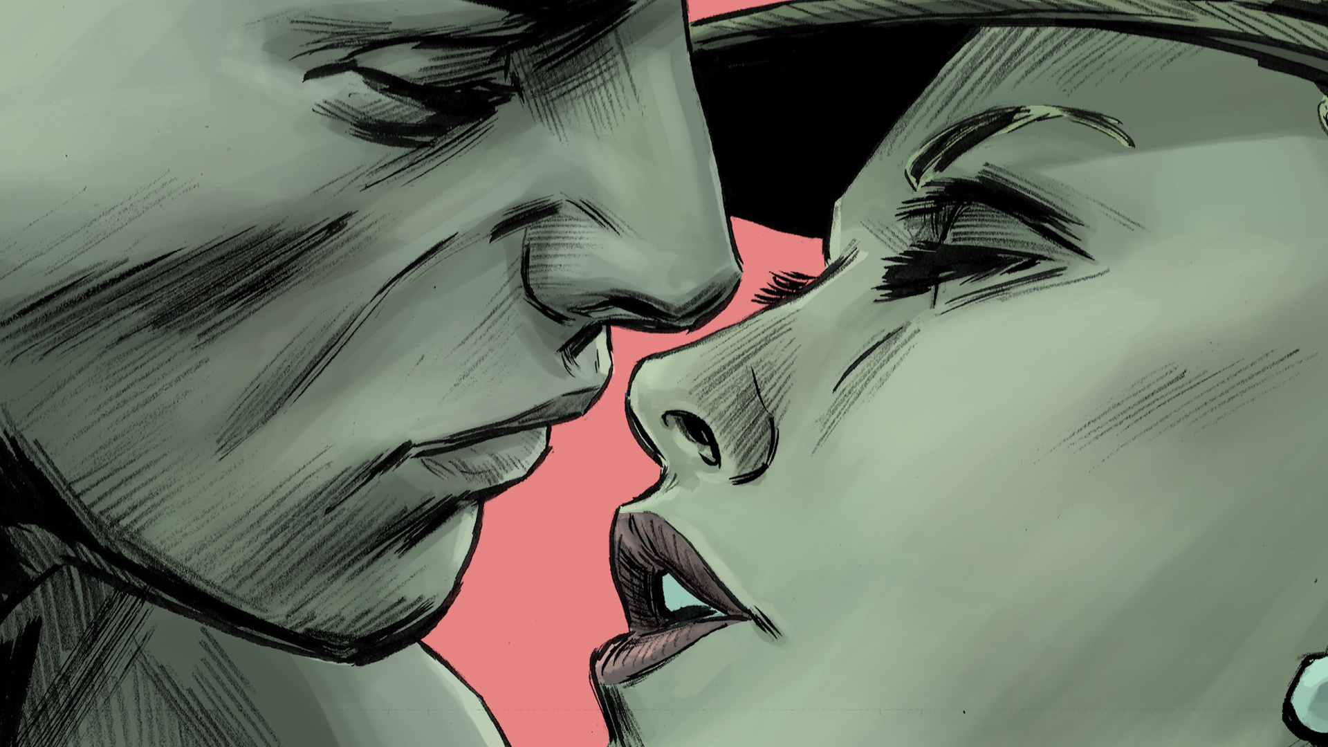 Обои иллюстрация, нос, лоб, эскиз, мультфильм в разрешении 1920x1080