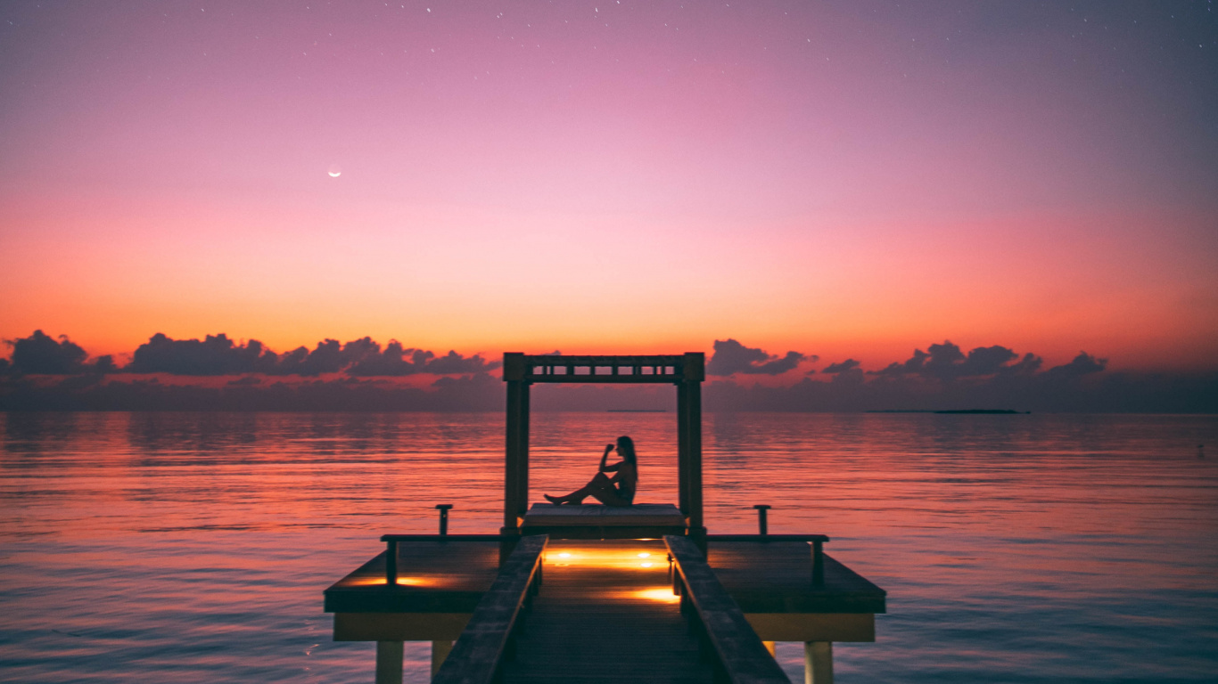 Обои Макс oazo близко ко мне, Близко ко мне, Макс Oazo, спотифай, вода в разрешении 1366x768