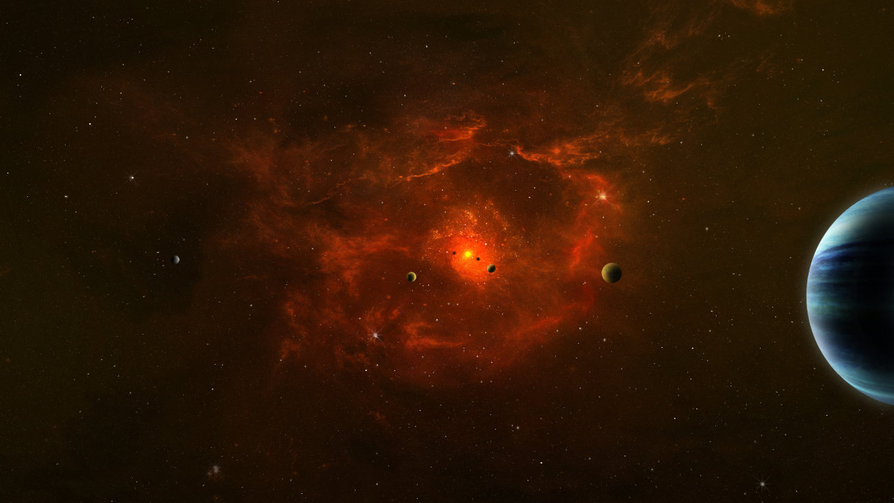 Обои космос, астрономический объект, космическое пространство, Астрономия, туманность в разрешении 1280x720