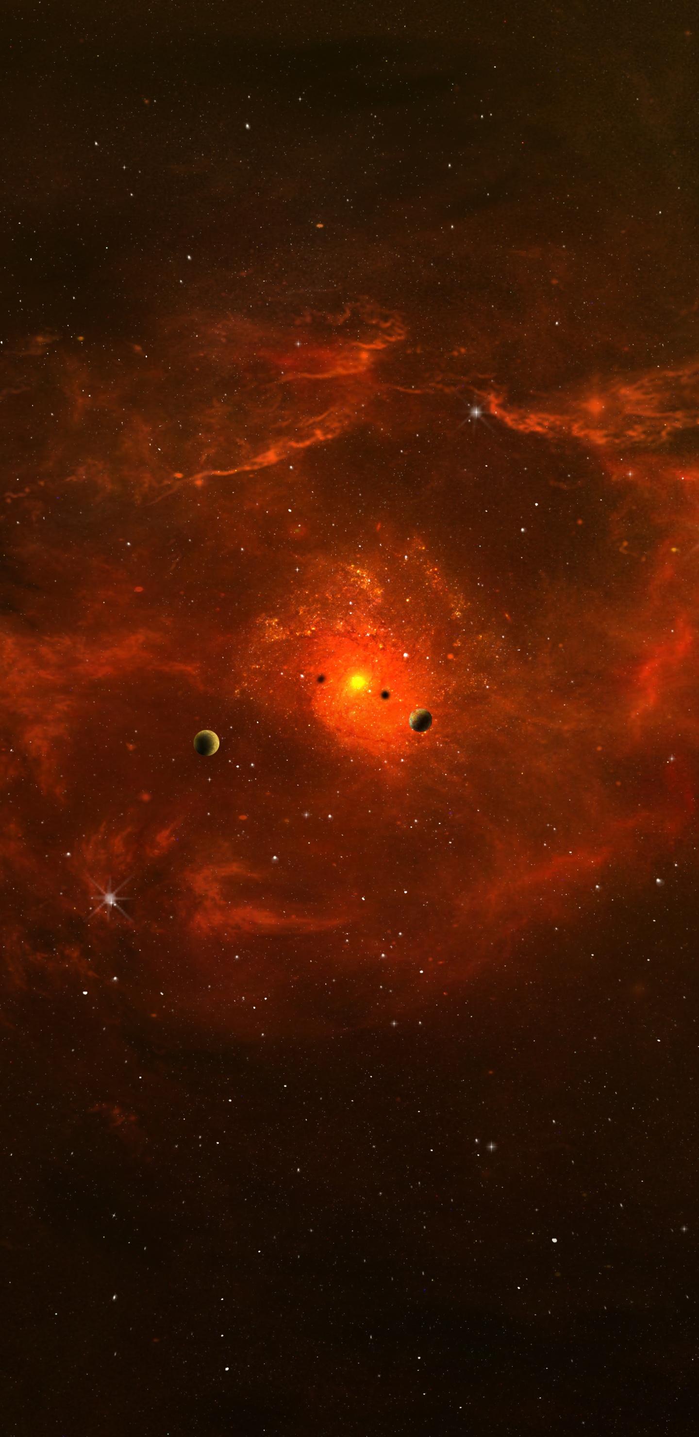 Обои космос, астрономический объект, космическое пространство, Астрономия, туманность в разрешении 1440x2960