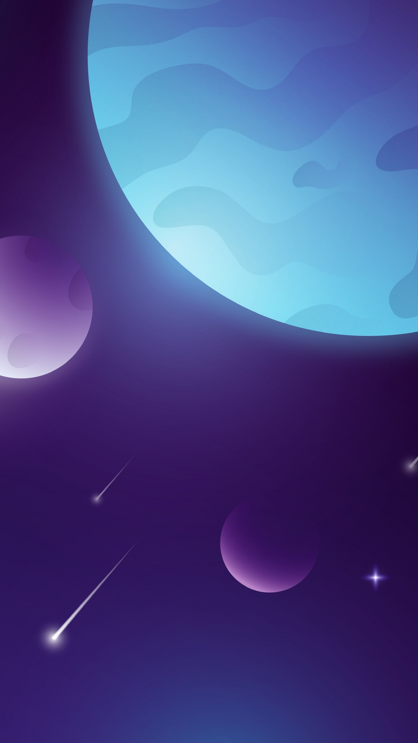 Обои атмосфера, лазурный, пурпур, Фиолетовый, материальное свойство в разрешении 1440x2560