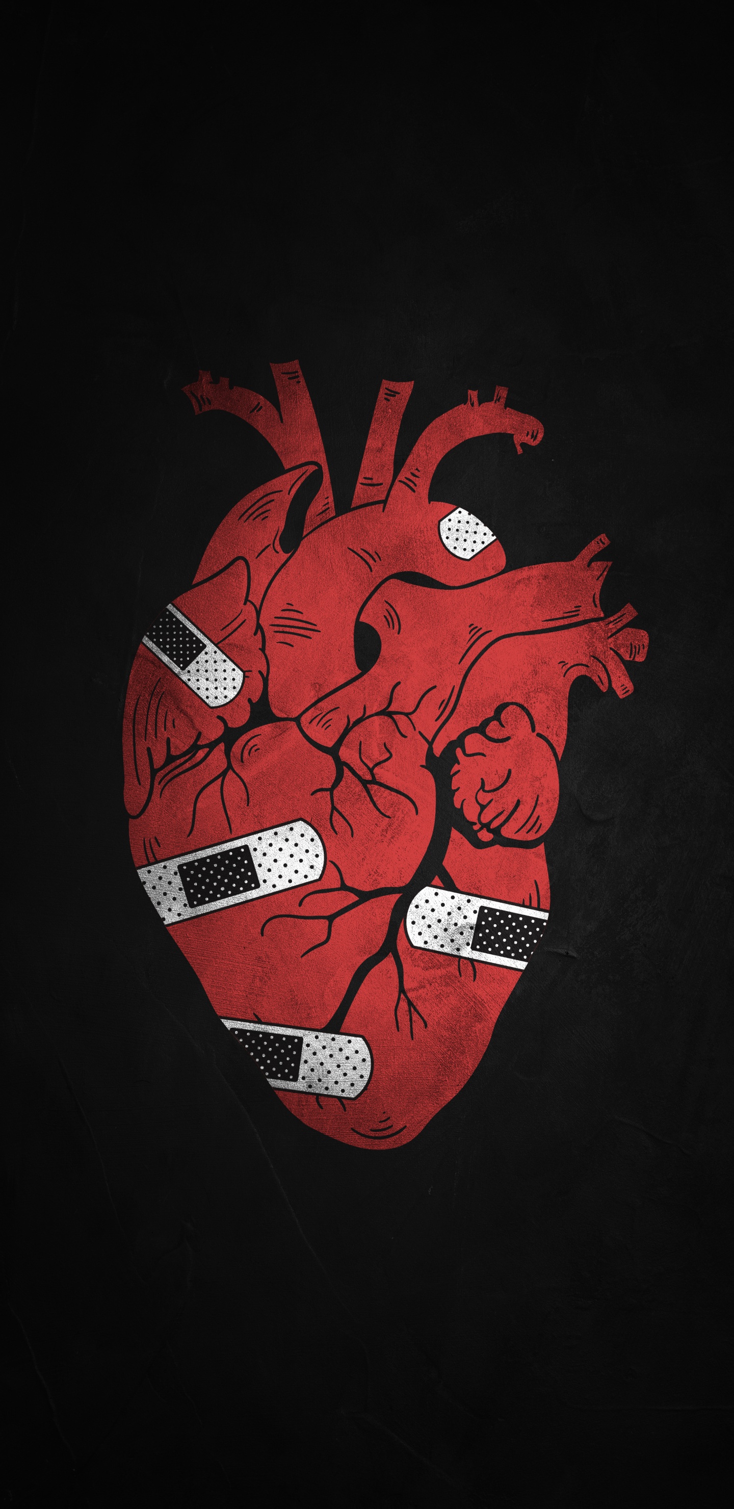 Обои арт, рисование, мультфильм, жест, искусство в разрешении 1440x2960