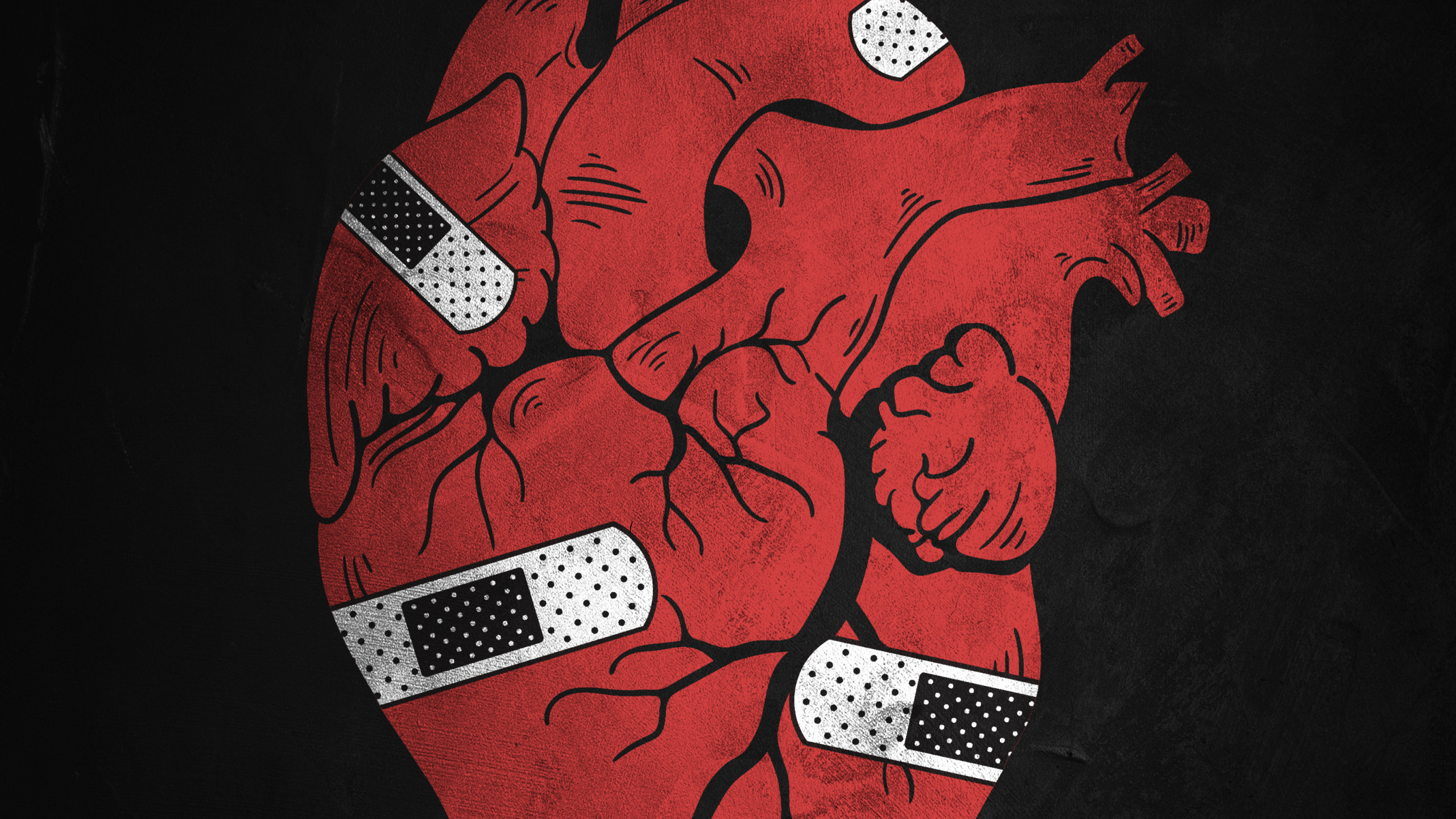 Обои арт, рисование, мультфильм, жест, искусство в разрешении 2560x1440