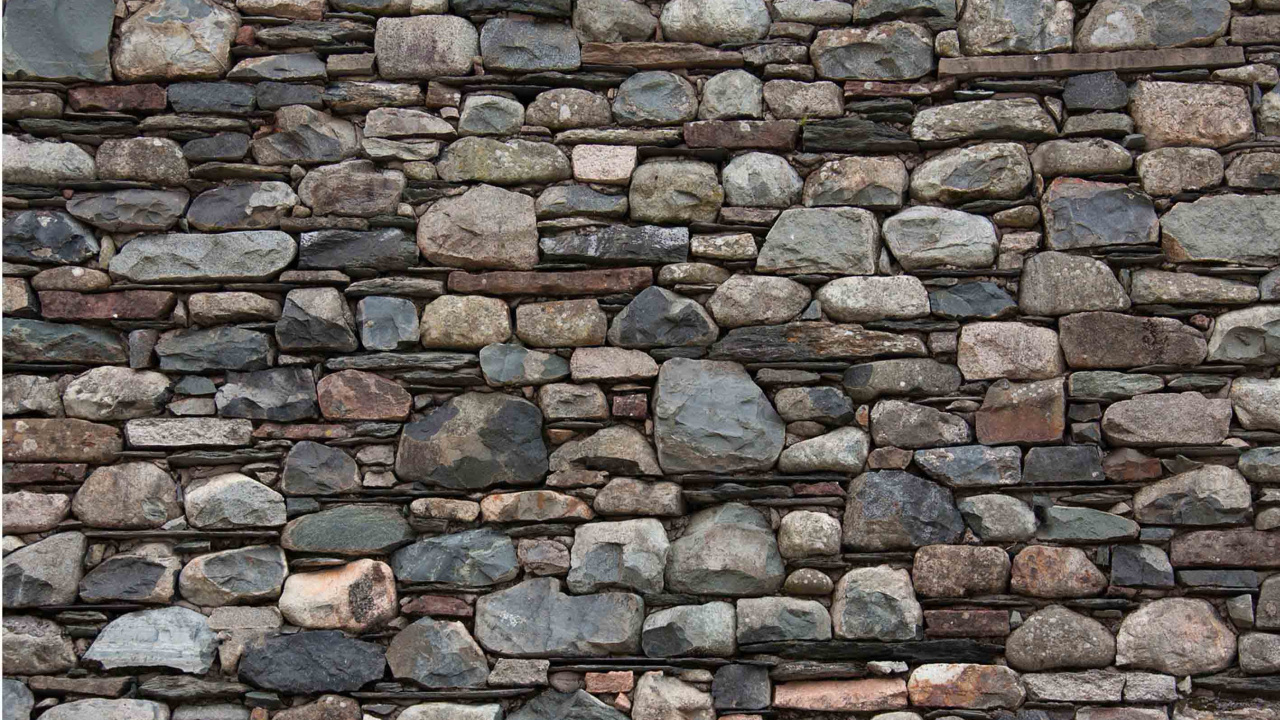 Обои каменная стена, стена, рок, кирпич, подпорная стенка в разрешении 1280x720