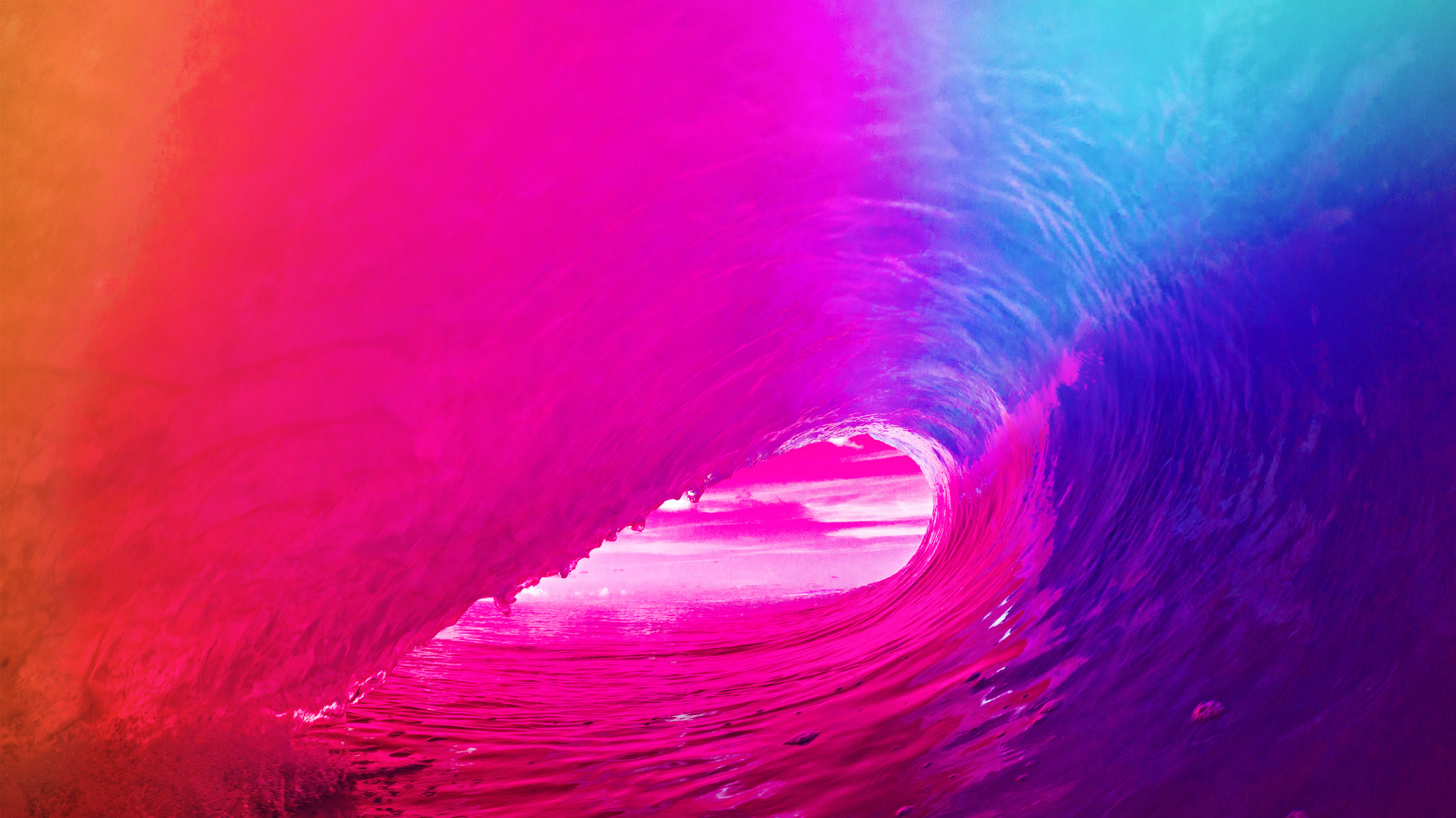 Обои iOS 9, apple, розовый, пурпур, пурпурный цвет в разрешении 2560x1440