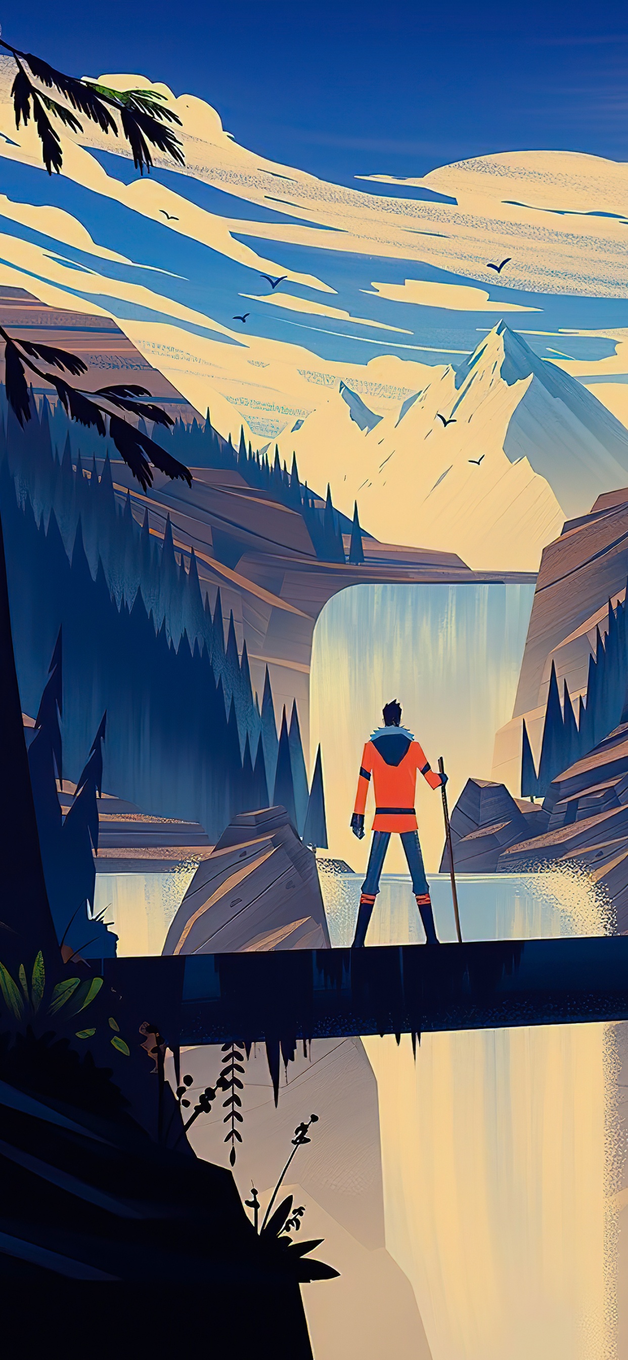 Обои Абир Сурав, визуальное искусство, иллюстрация, дизайн, арт в разрешении 1242x2688