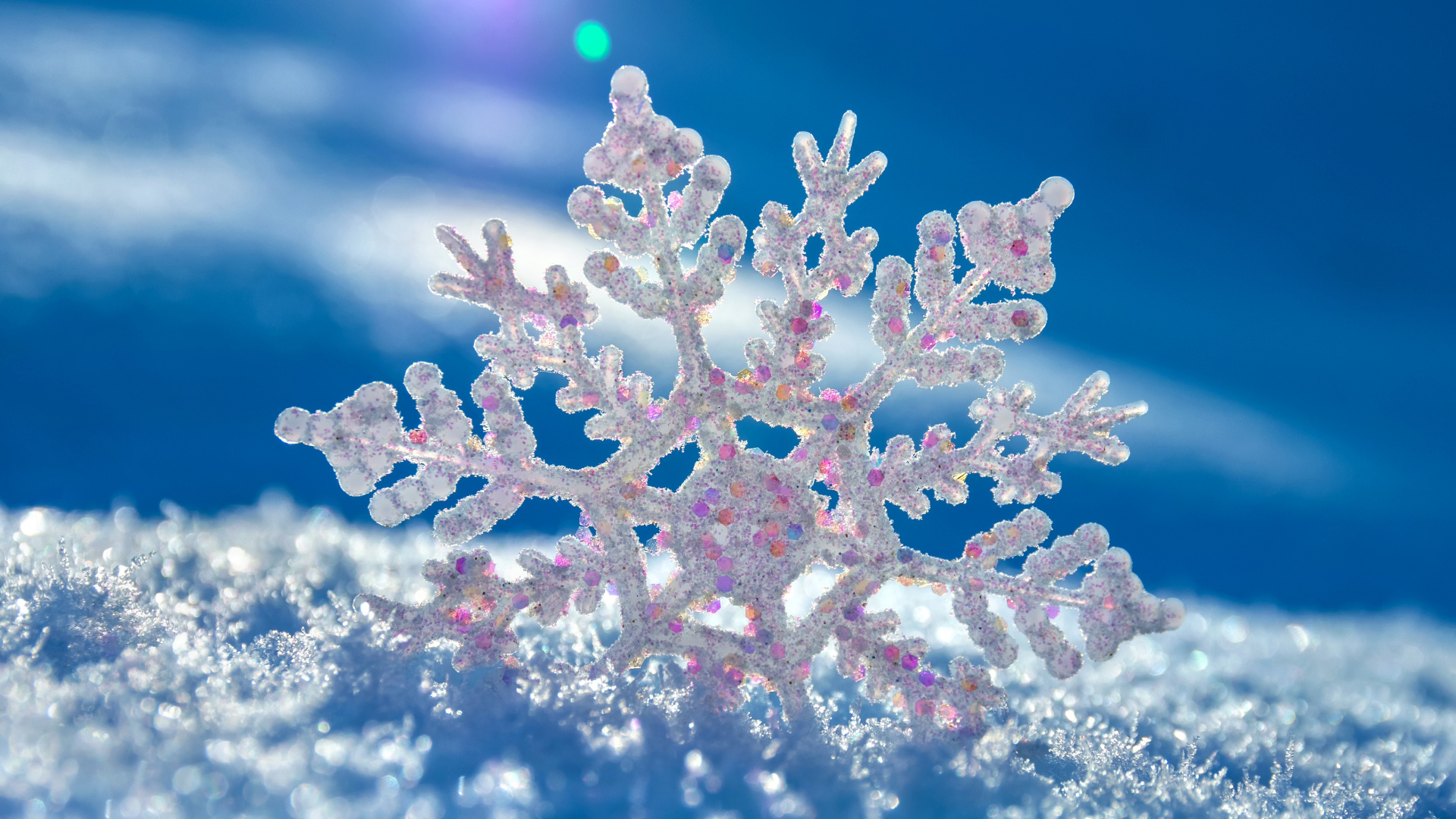 Обои лед, зима, Снежинка, мороз, замораживание в разрешении 1920x1080