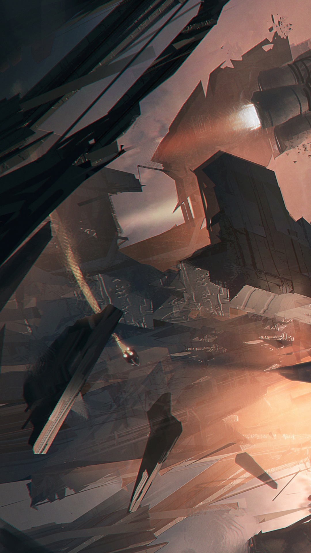 Обои космос, космическое пространство, огонь, пространство, бедствие в разрешении 1080x1920