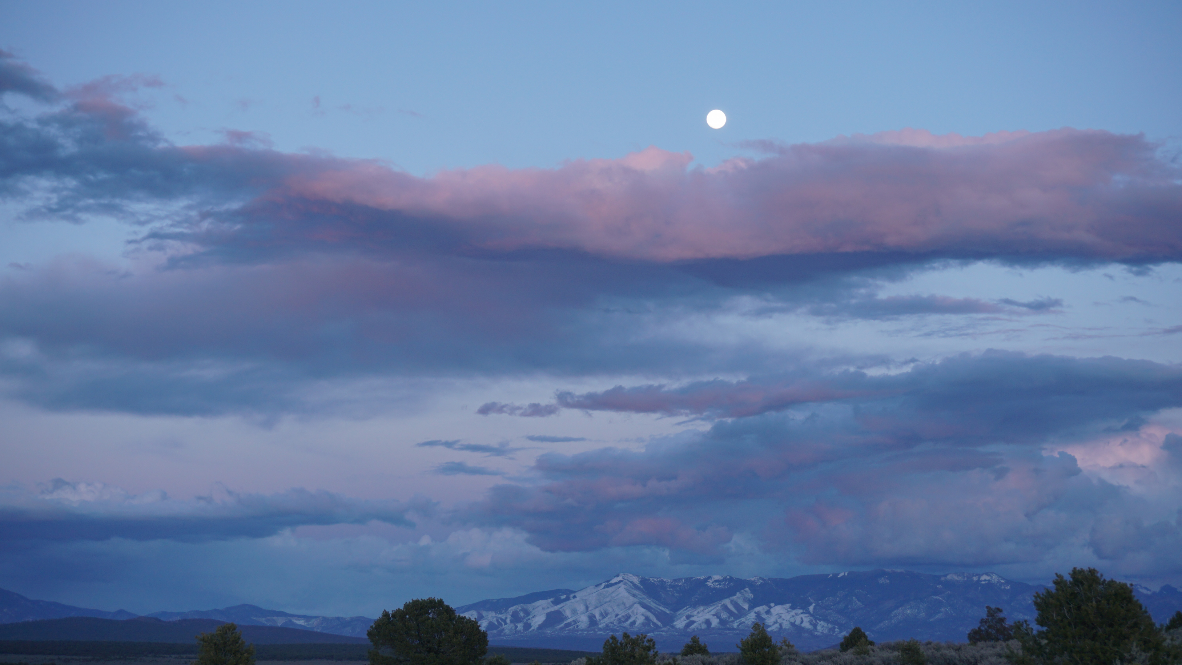 Обои закат, облако, синий, нагорье, вечер в разрешении 3840x2160