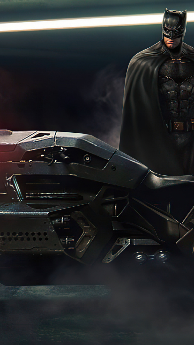 Обои мотоцикл, Бэтмен, Расширенная вселенная DC, комиксы dc, телевидение в разрешении 750x1334