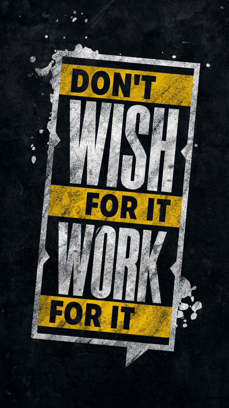 Обои Не желайте, чтобы это работало, графический дизайн, рукав, дорожное покрытие, желтый в разрешении 750x1334