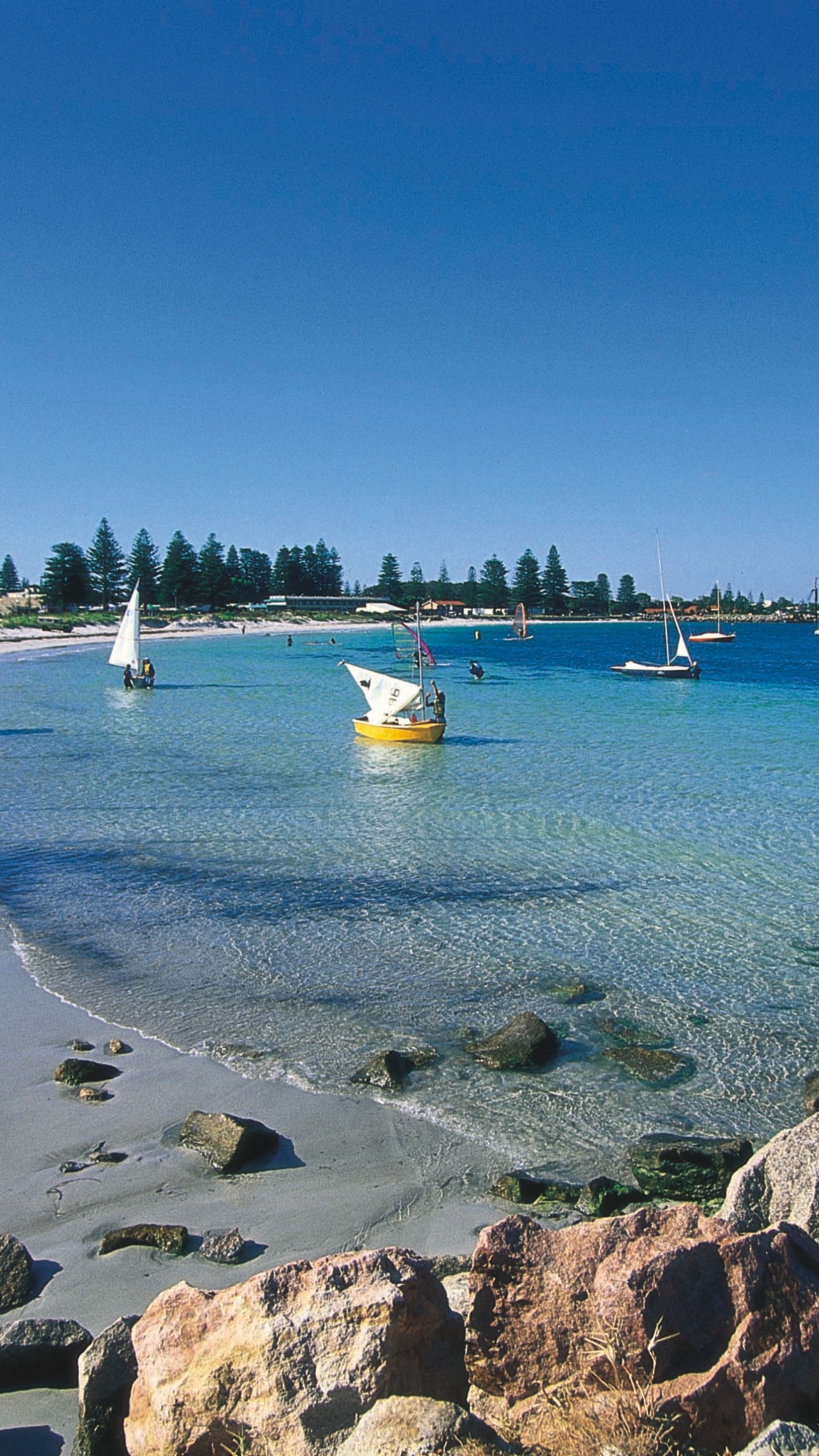 Обои Перт, водоем, вода, лодка, море в разрешении 1440x2560