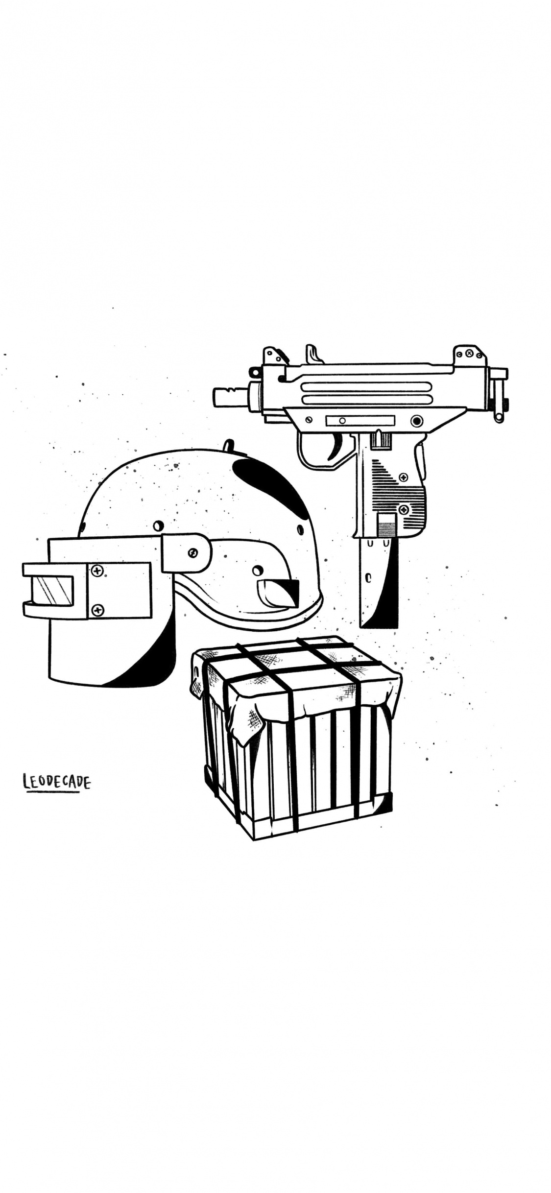 Обои эскиз, арт, цилиндр, параллель, машина в разрешении 1125x2436