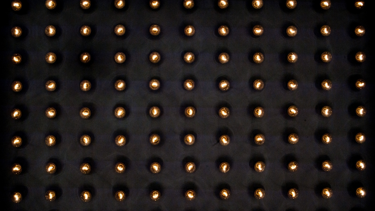 Обои электричество, Лампа накаливания, узор, дизайн, металл в разрешении 1280x720