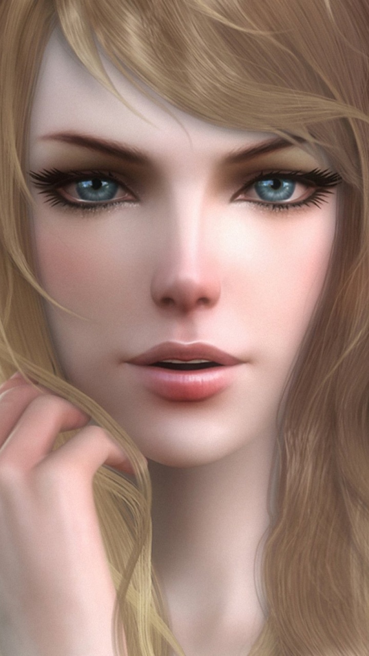 Обои эльф, графика, фэнтези, блондин, губа в разрешении 720x1280