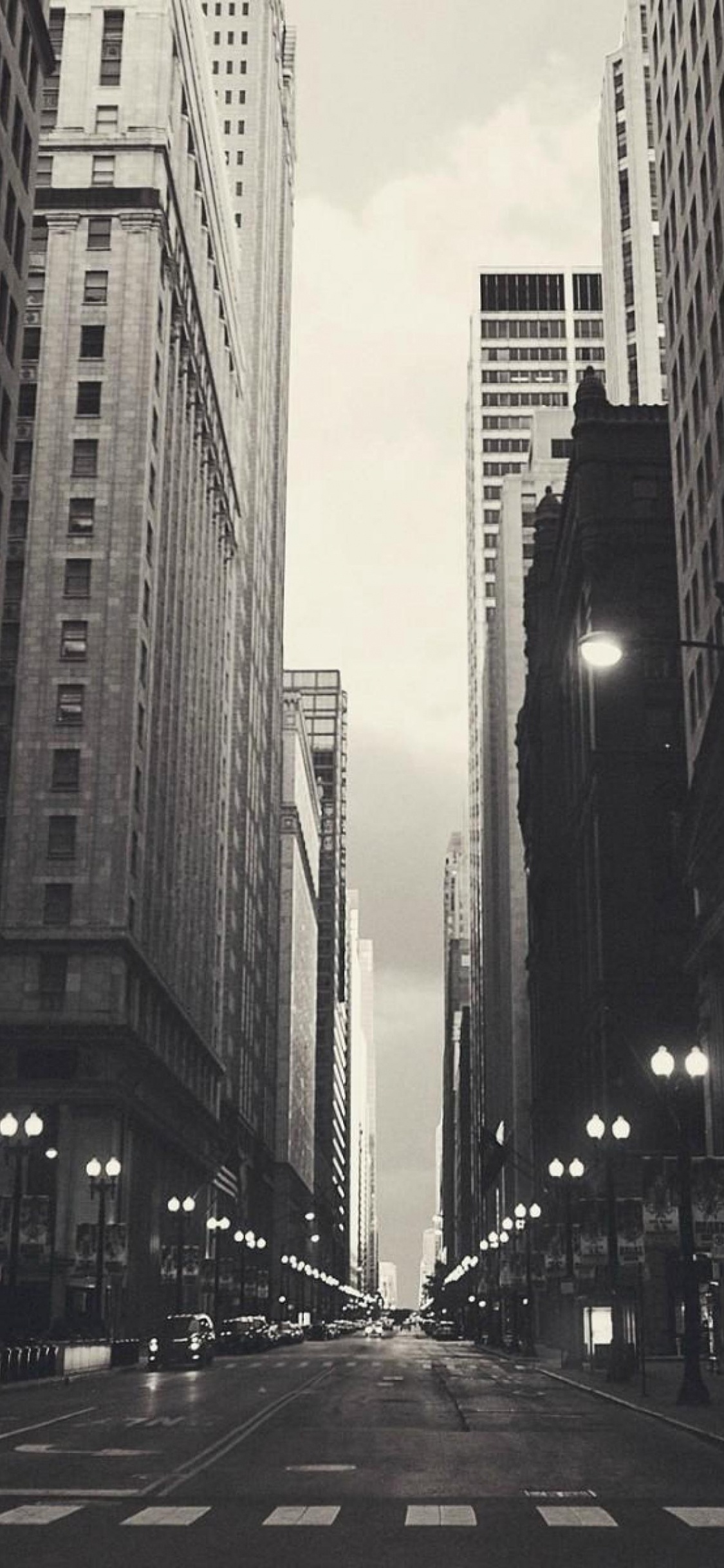 Обои метрополия, городской район, город, белые, небоскреб в разрешении 1125x2436