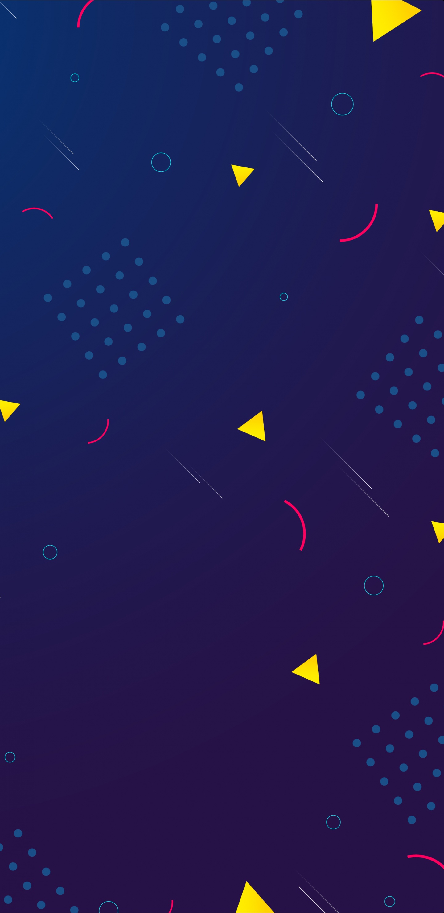 Обои лазурный, арт, прямоугольник, узор, электрик в разрешении 1440x2960