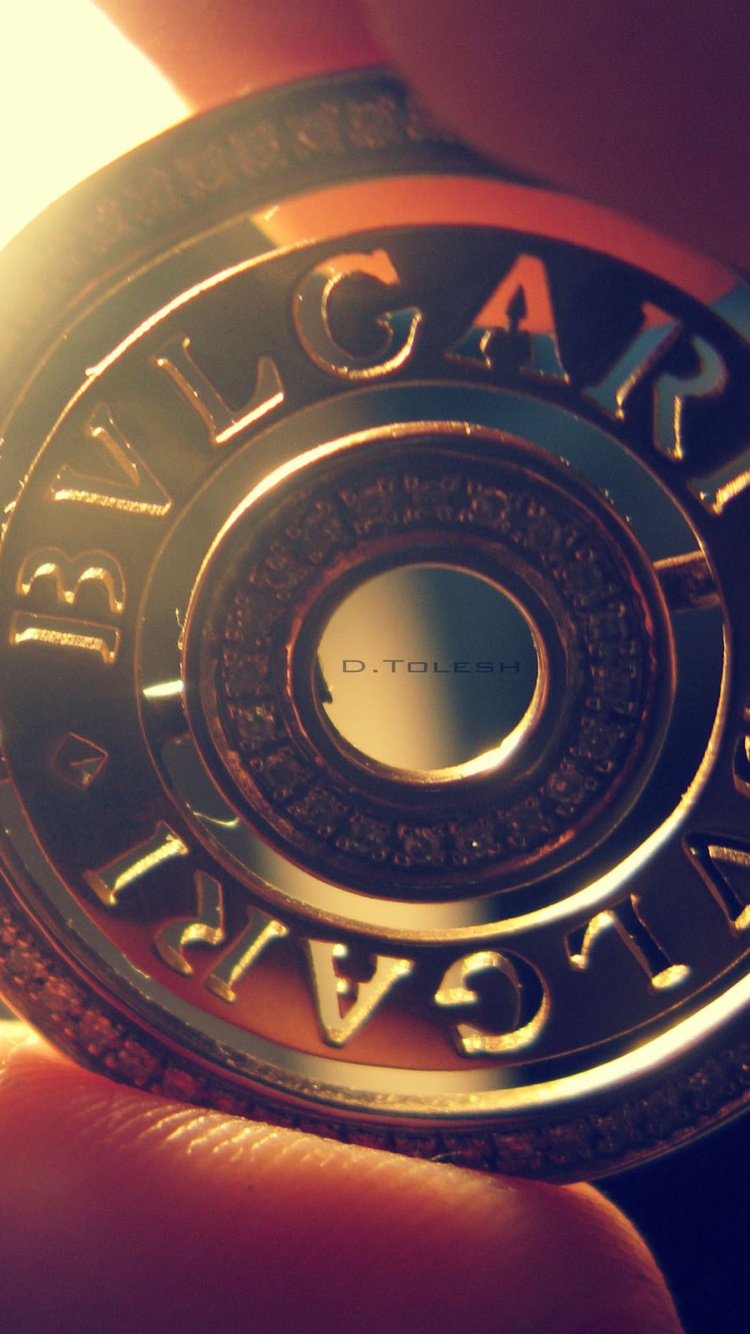 Обои bulgari, предметы роскоши, брелок, шрифт, лого в разрешении 750x1334