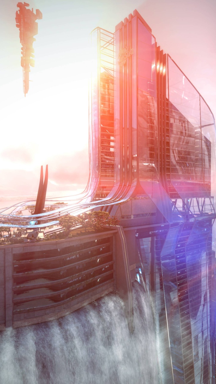 Обои killzone shadow fall, городской район, метрополия, городской пейзаж, город в разрешении 720x1280