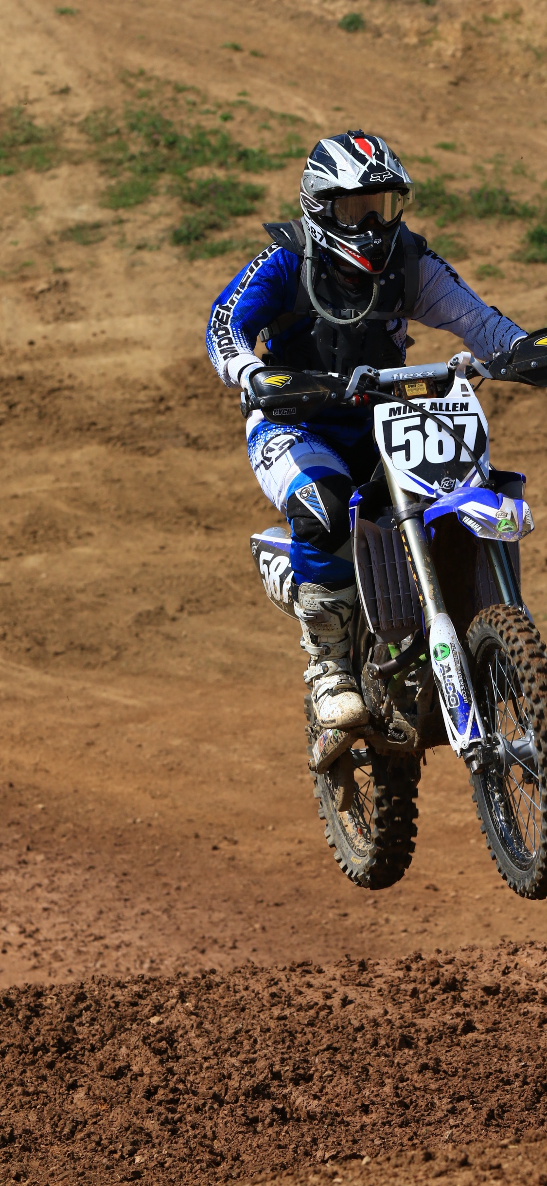 Обои почва, мотоцикл, Офф-роуд, мотоспорт, Фристайл мотокросс в разрешении 1125x2436