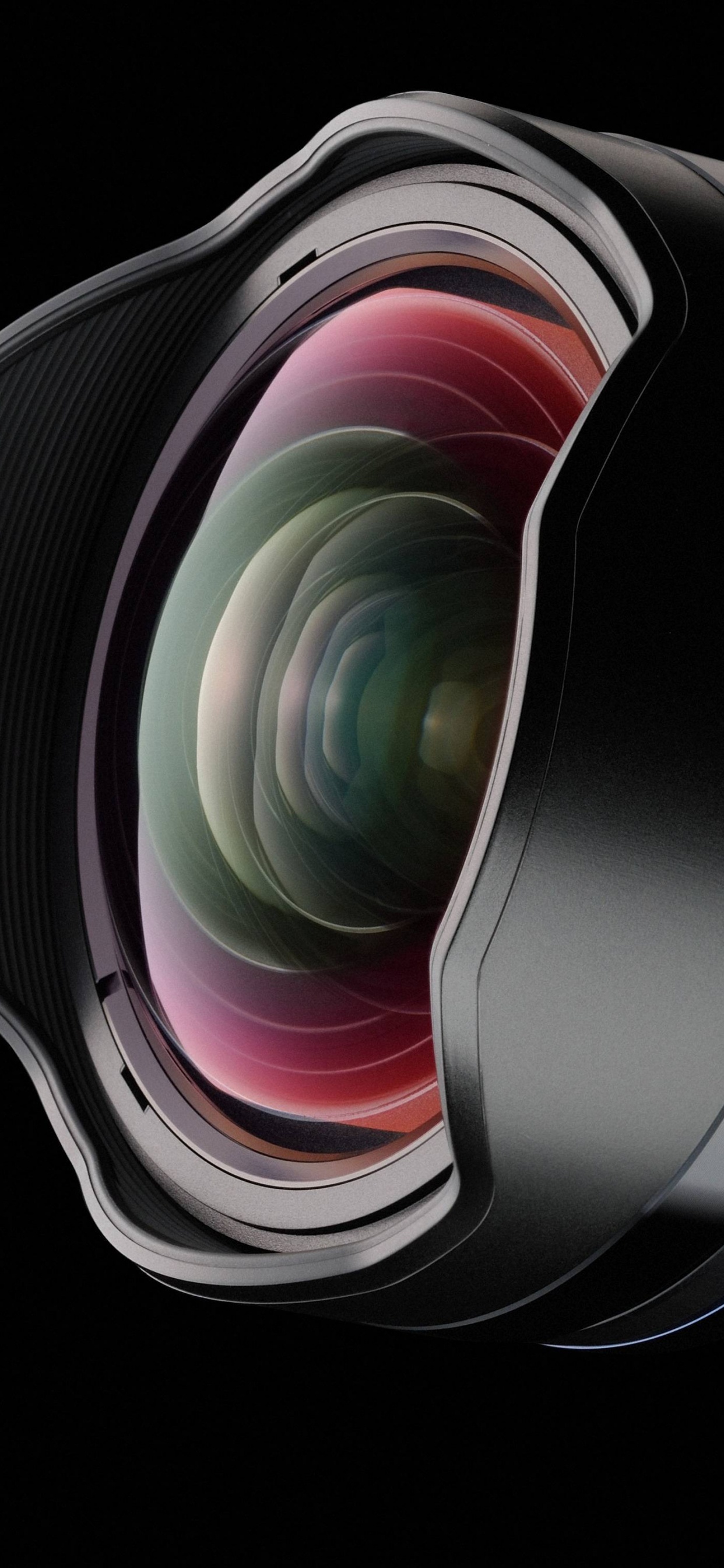 Обои объектив камеры, зумобъектив, камера, цифровые зеркальные, объектив в разрешении 1242x2688