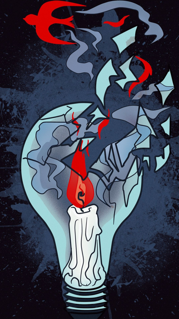 Обои мультфильм, визуальное искусство, голова, человек, синий в разрешении 750x1334