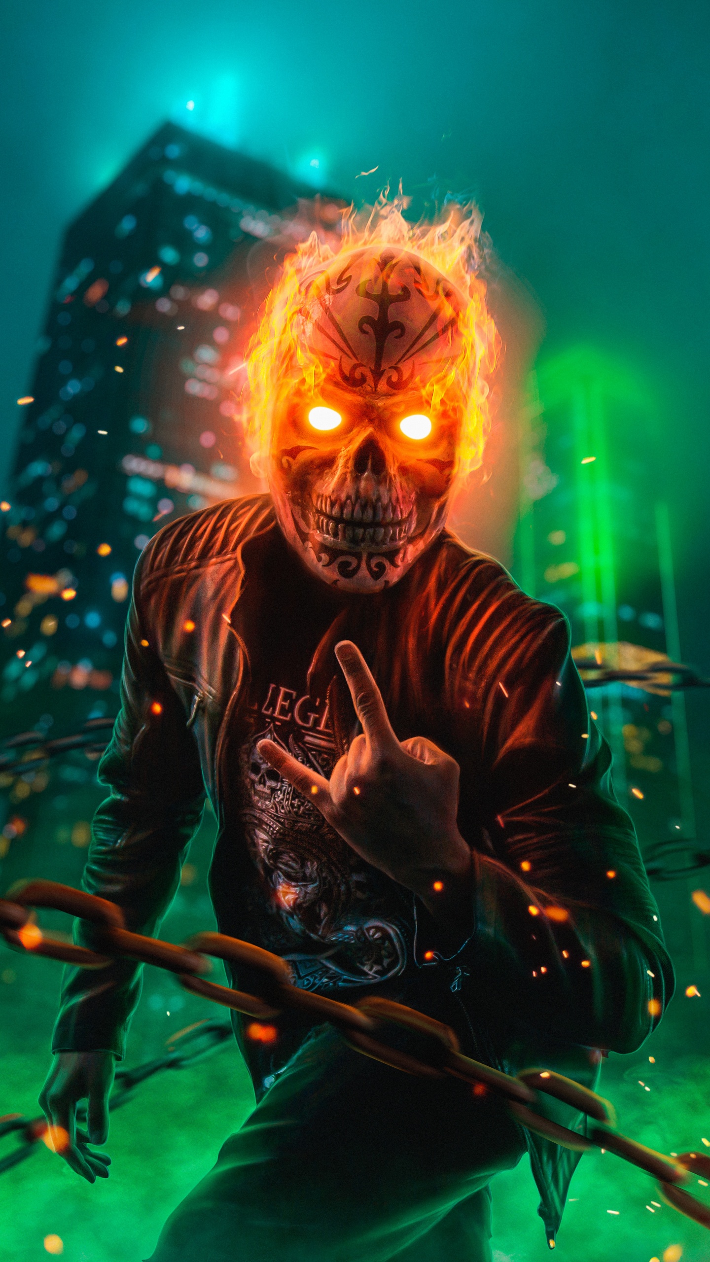 Обои спецэффекты, арт, Хидан, развлечение, театральное искусство в разрешении 1440x2560