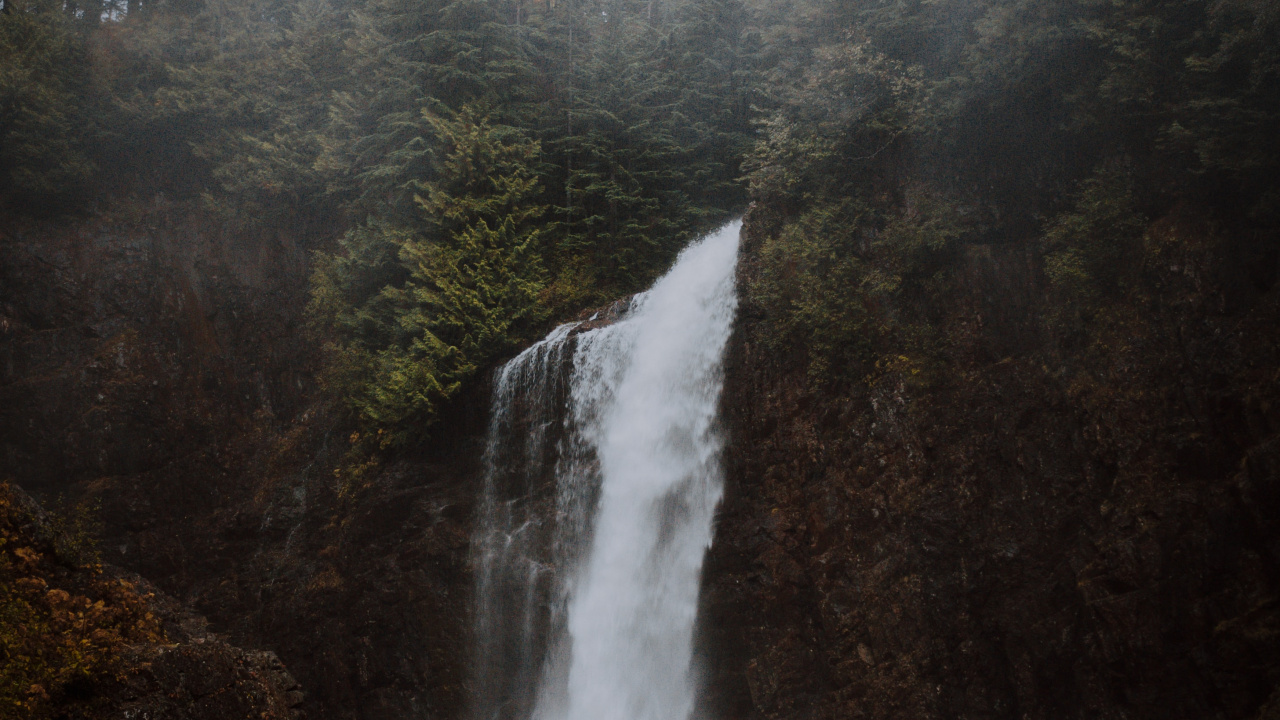 Обои водоем, водопад, гидроресурсы, природа, вода в разрешении 1280x720