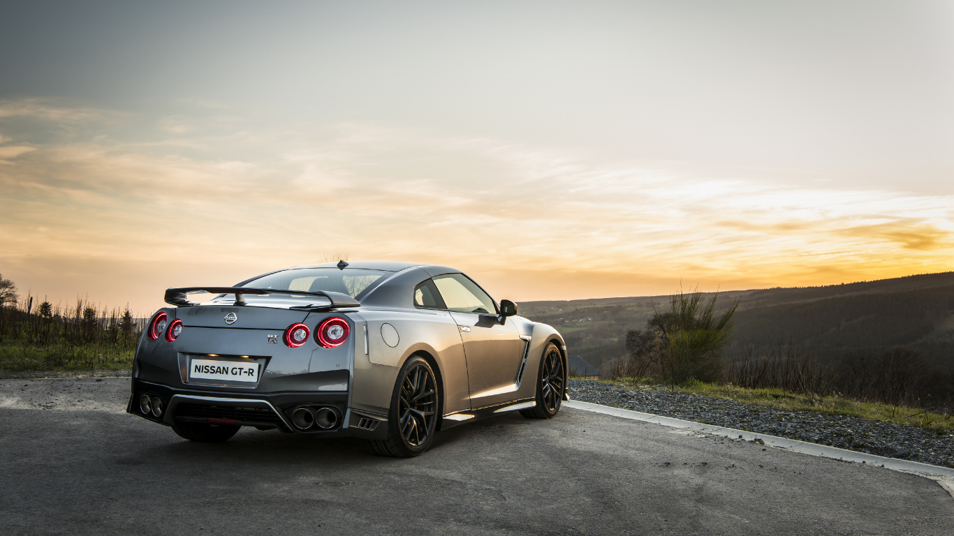 Обои Ниссан, авто, суперкар, спорткар, катание в разрешении 1366x768