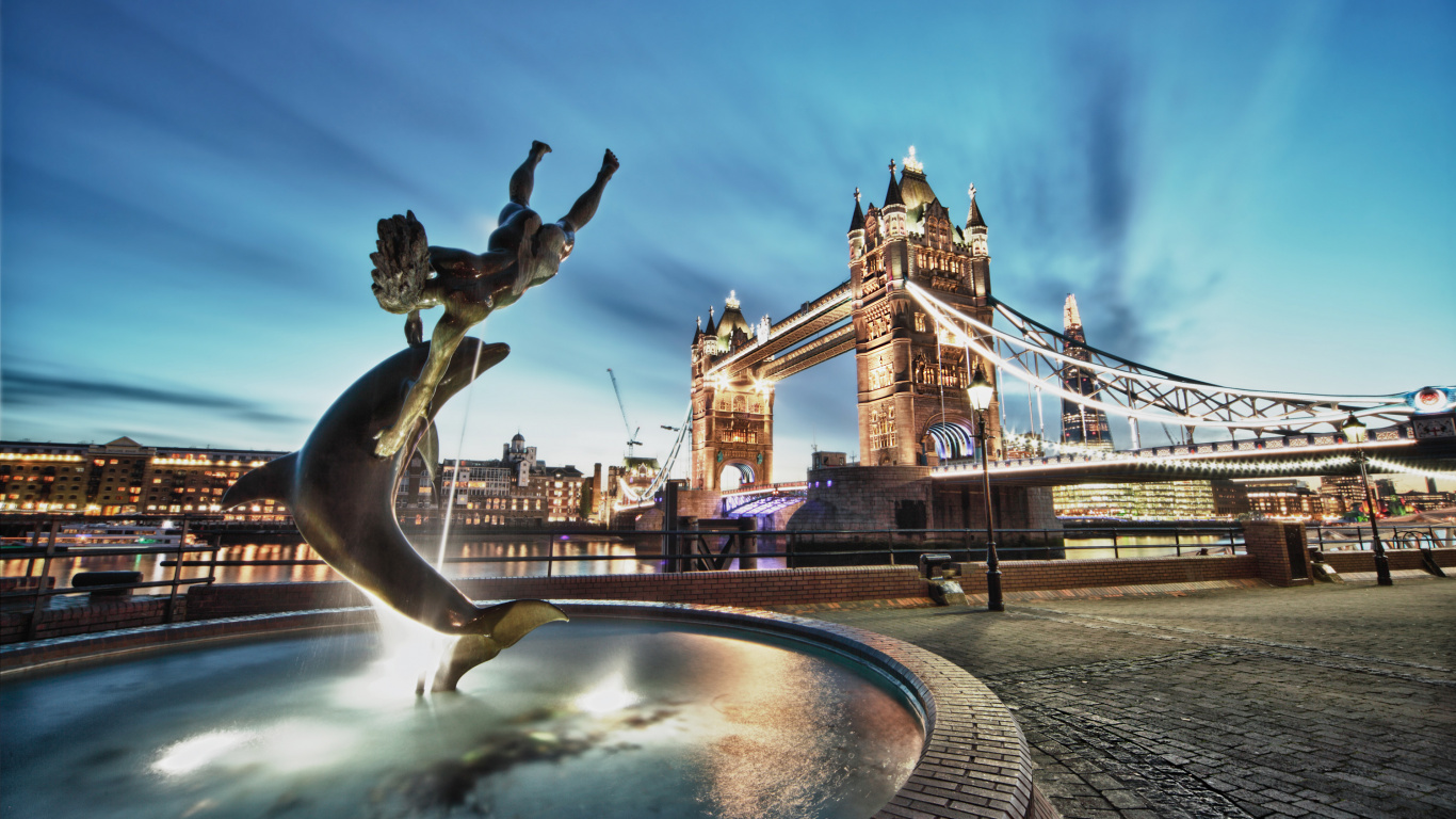 Обои вода, ориентир, город, туризм, памятник в разрешении 1366x768